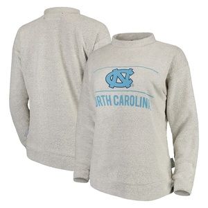 Woolly Threads UNC - North Carolina Mock Neck Reverse Weave Sweatshirt Crewneck